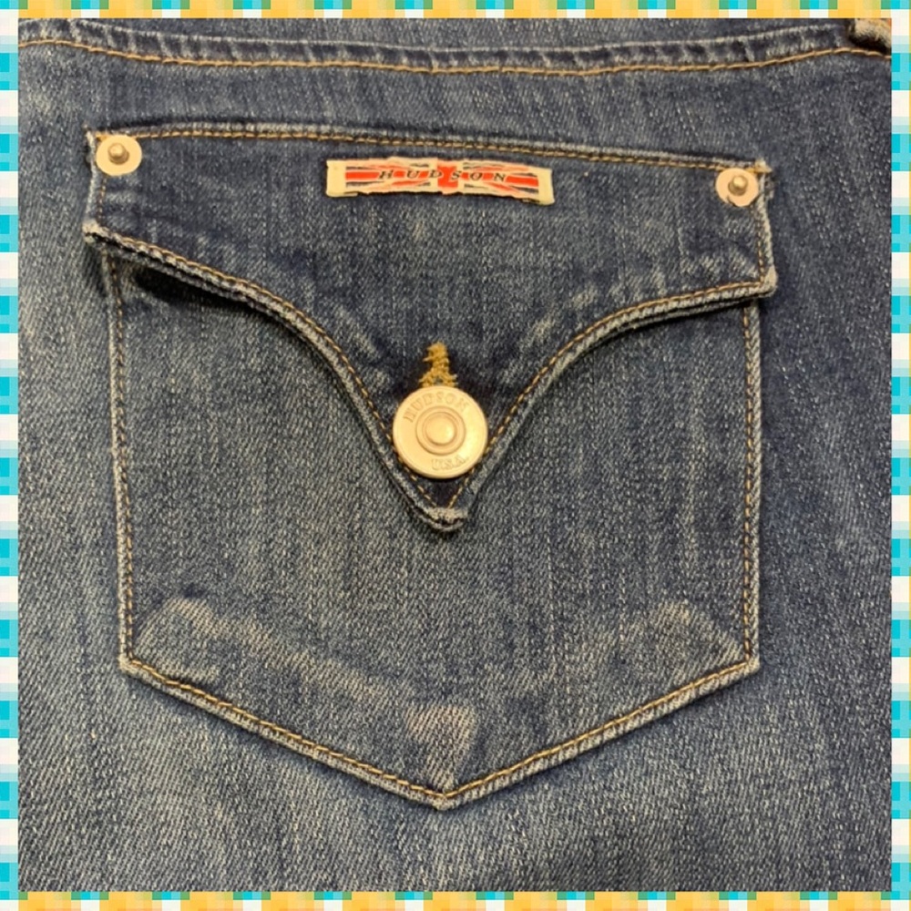 Hudson Collin Flap Skinny Crop Denim Jeans 6/28 - Picture 7 of 9